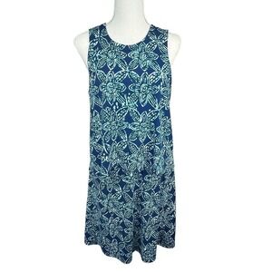 Hatley Blue Layered Roboerta Sleeveless Dress S Skipped Stones Floral